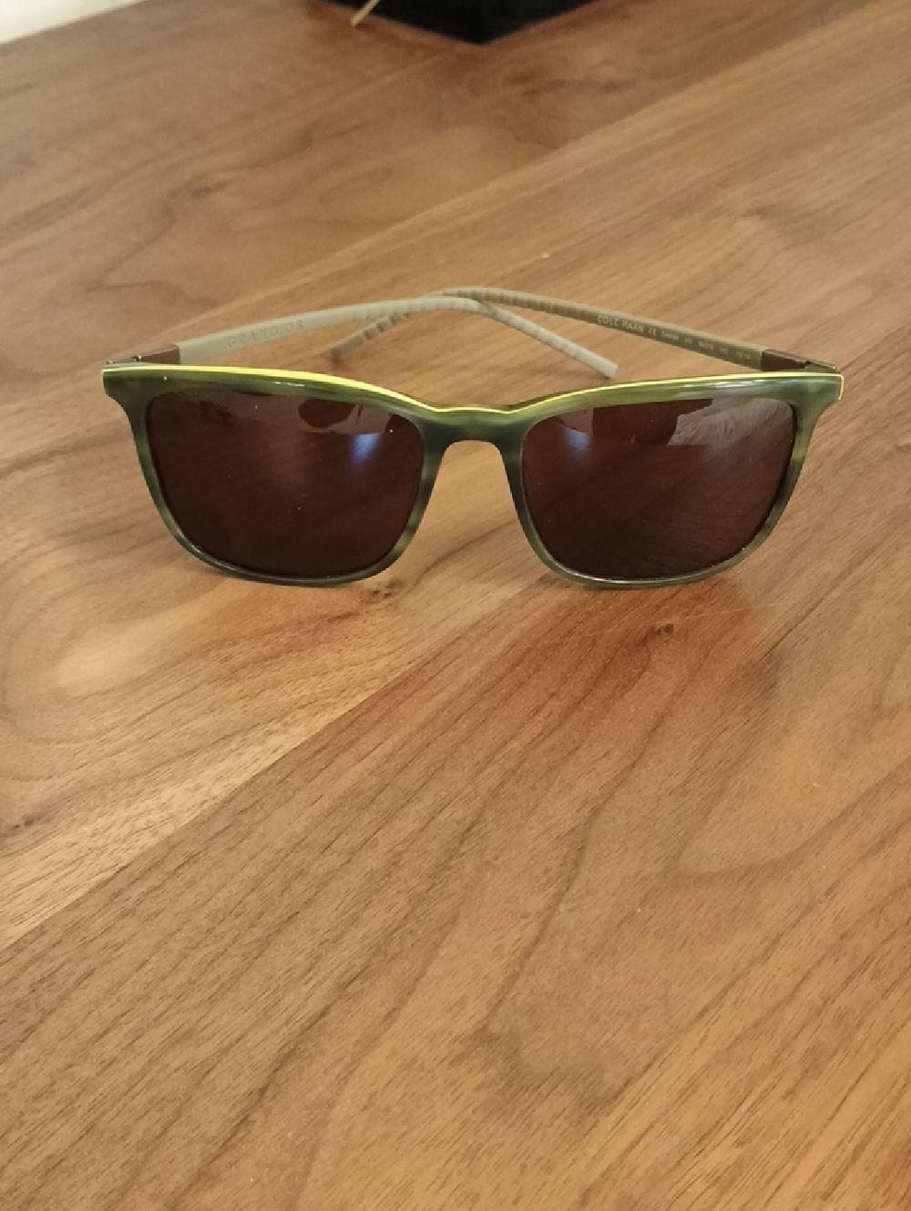 Cole Haan Olive Green Frame Brown Lens Men’s Sunglasses